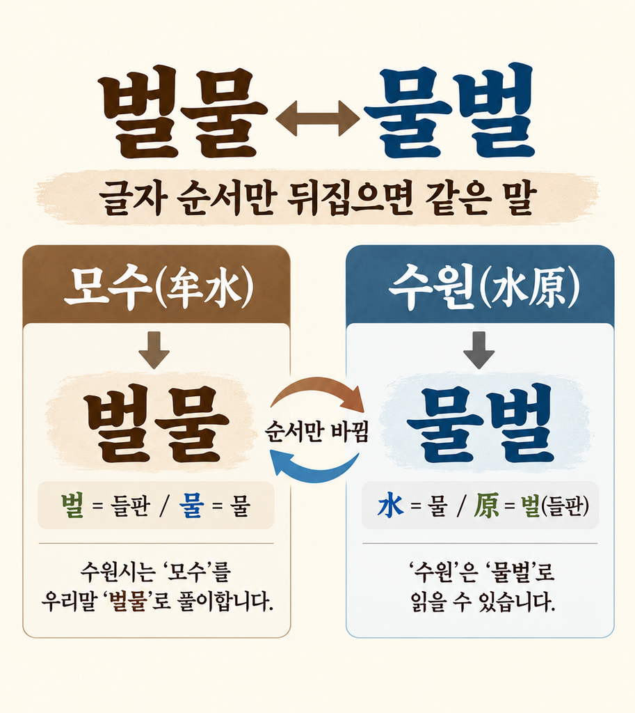 모수와 수원의 관계를 도식으로 표현